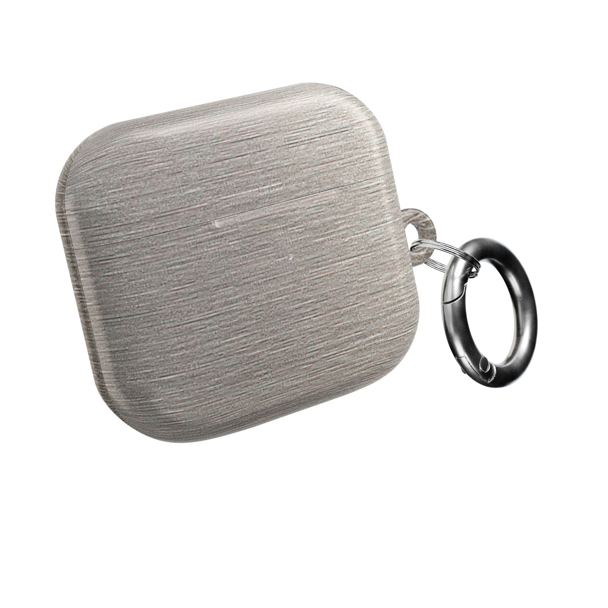 Brushed Silver Alloy · Hard Case for AirPods & AirPods Pro · Silver