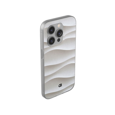 White Lite Phone Case for iPhone - Arctic Flow Ridges
