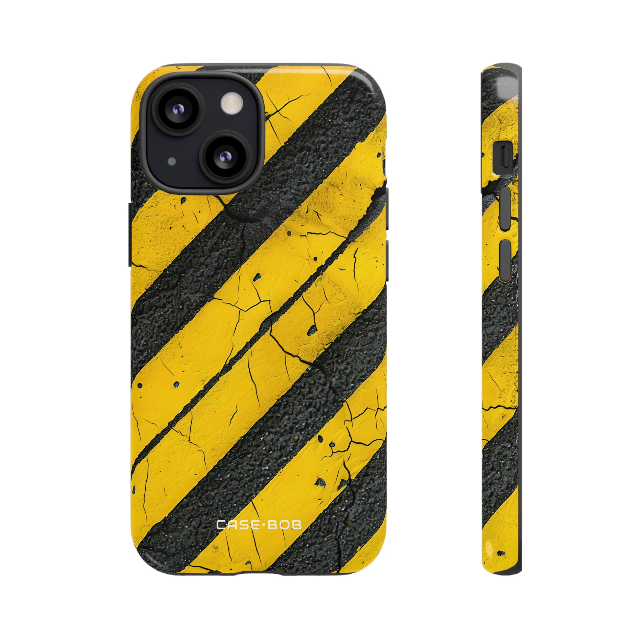 Gul Stribe Distress iPhone 13 Mini Cover - Tough