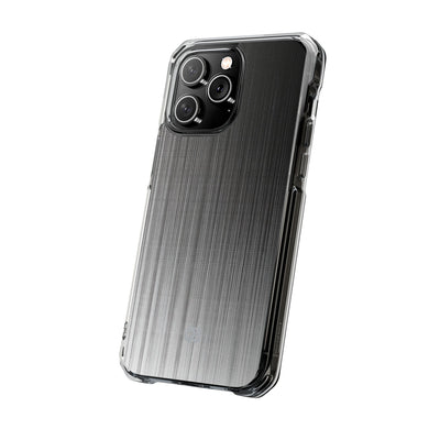 Grey Impact MagSafe Phone Case for iPhone - Static Vertical Dither