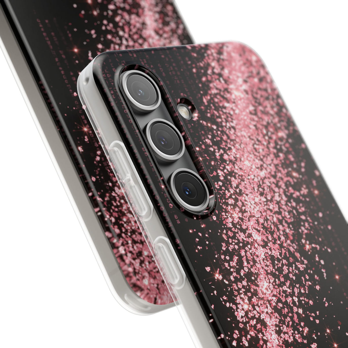 Rose Digital Cascade · Lite Phone Case for Samsung · Pink