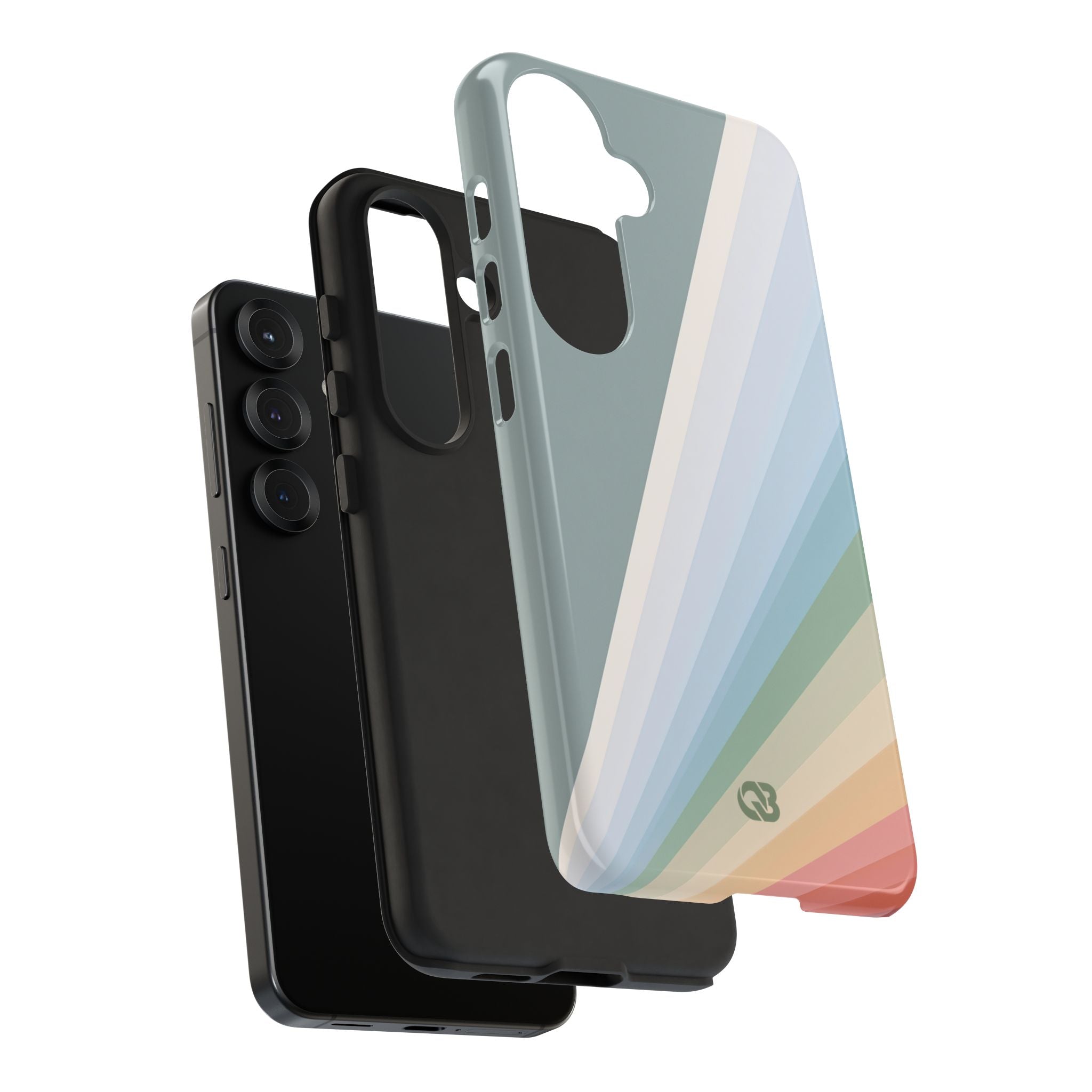 Green Tough Phone Case for Samsung - Sage Prism Beam