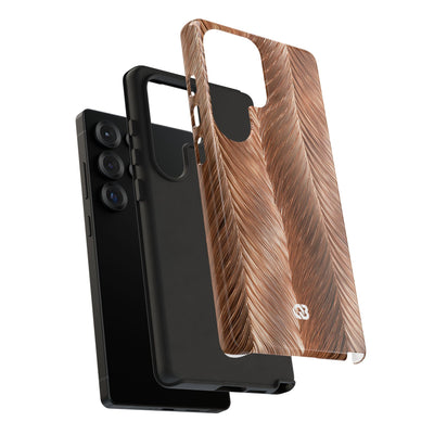 Rose Gold Weave · Tough Phone Case for Samsung · Brown