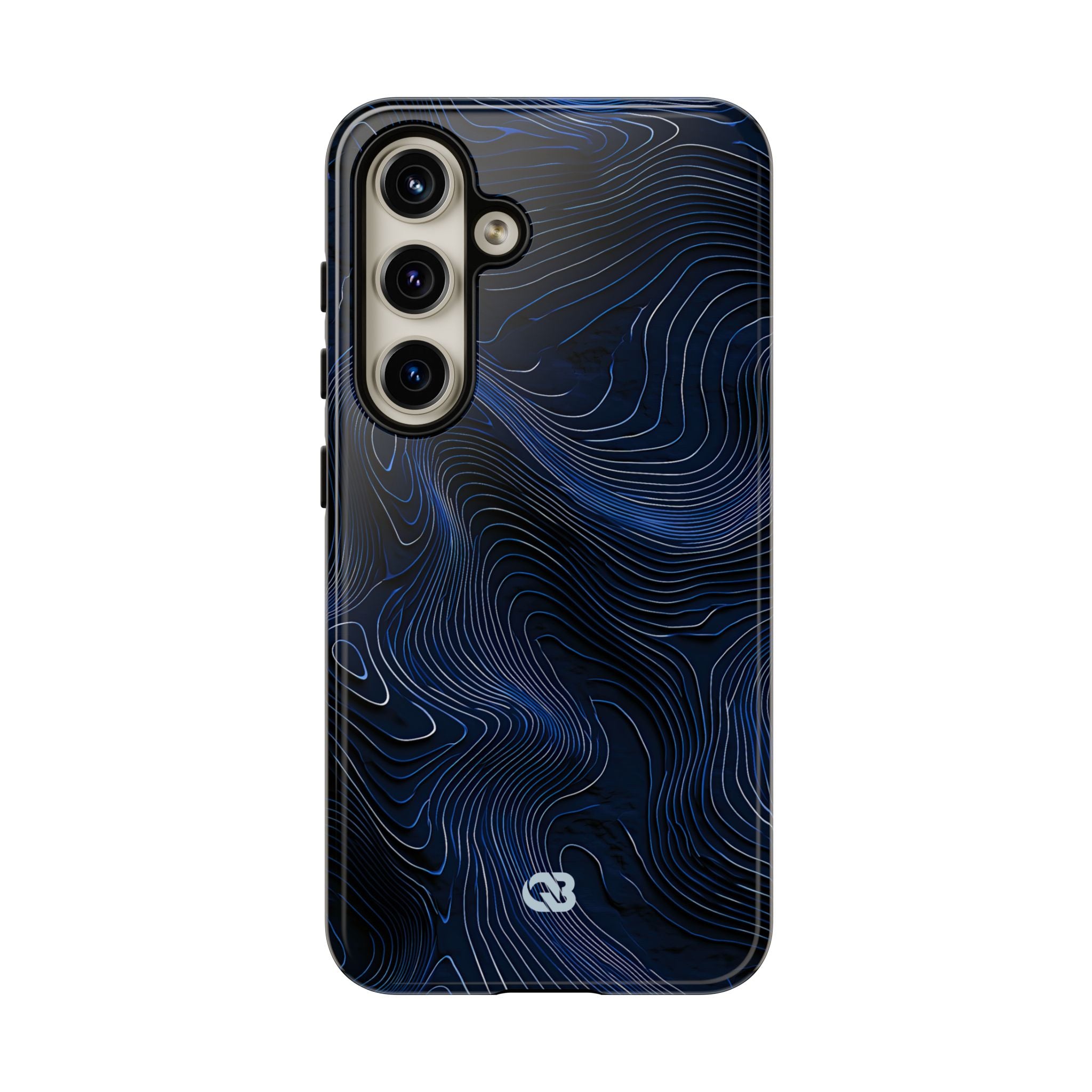 Blue Tough Phone Case for Samsung - Cobalt Contour Ridge