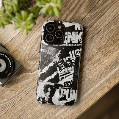 Underground Punk Collage · Tough Phone Case for iPhone · Black