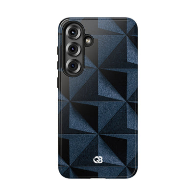 Blue Tough Phone Case for Samsung - Indigo Basalt Facets