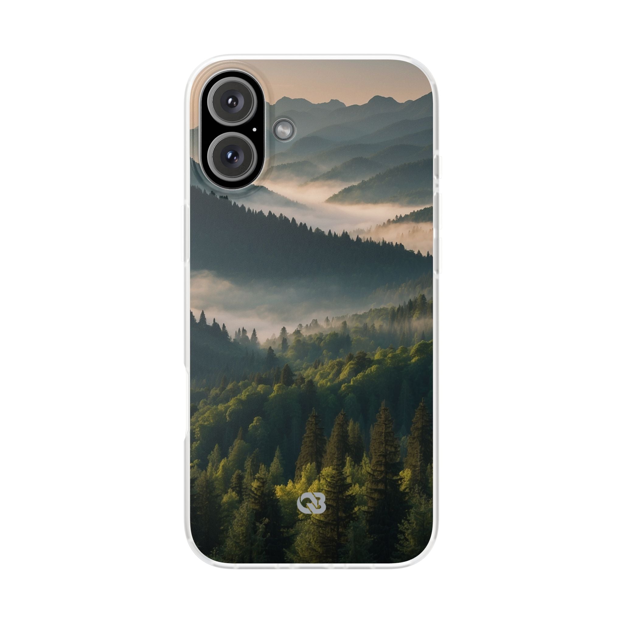 Foggy Mountain Ridge · Soft Phone Case for iPhone