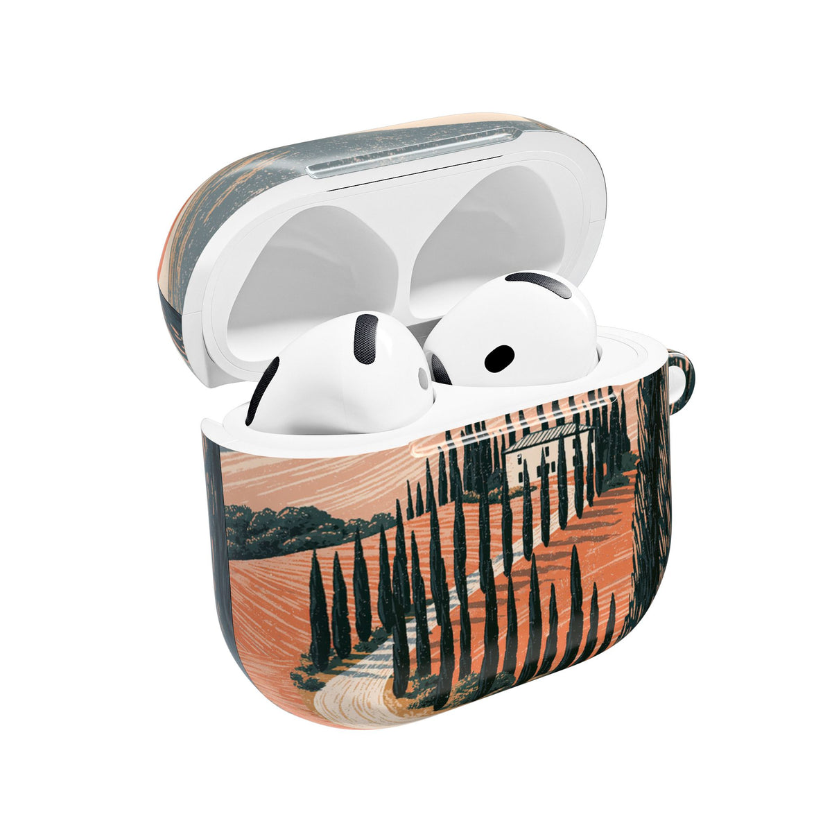Tuscan Cypress Horizon · Hard Case for AirPods & AirPods Pro · Orange