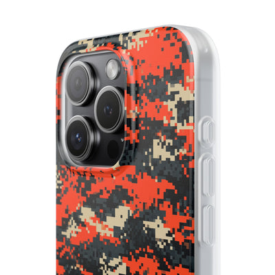 Signal Pixel Camo · Lite Phone Case for iPhone ·  Orange