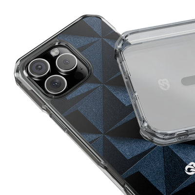 Blue Impact MagSafe Phone Case for iPhone - Indigo Basalt Facets