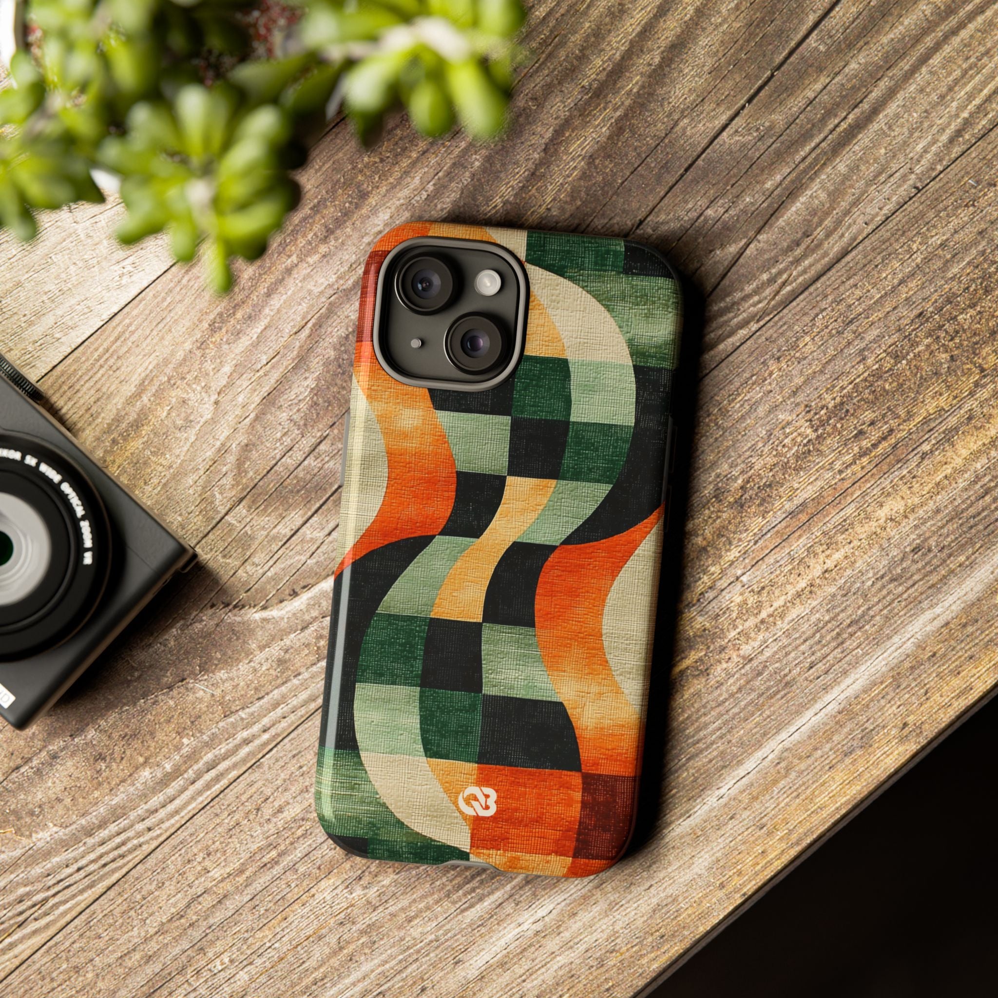 Burnt Orange Curve · Tough Etui na telefon dla iPhone