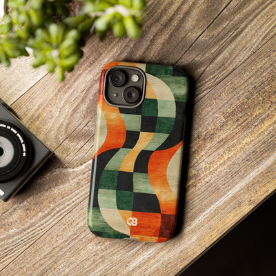 Burnt Orange Curve · Tough Etui na telefon dla iPhone