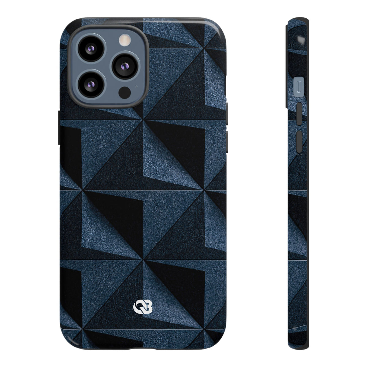 Faceted Slate · Tough Phone Case for iPhone · Blue