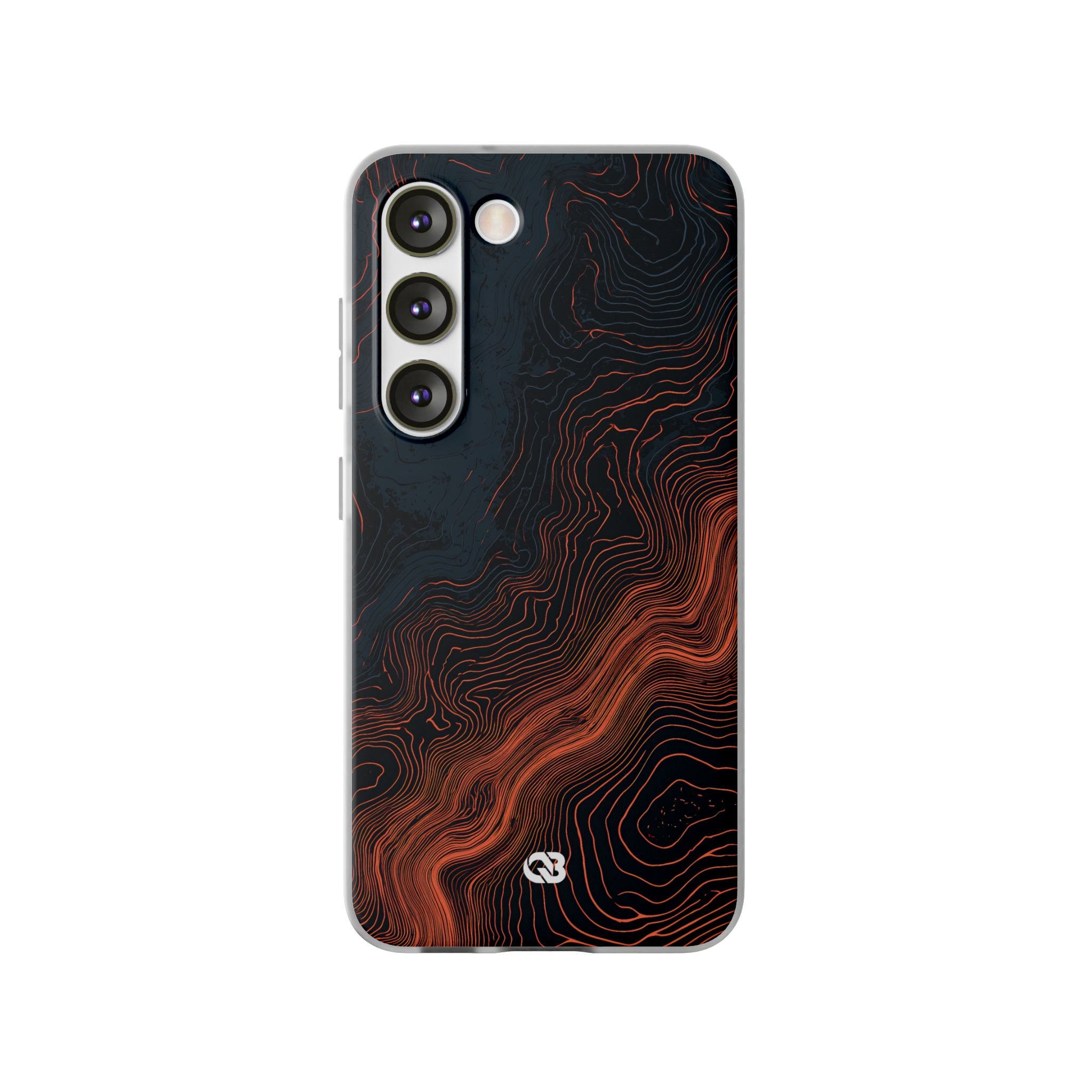 Black Lite Phone Case for Samsung - Volcanic Basalt Map