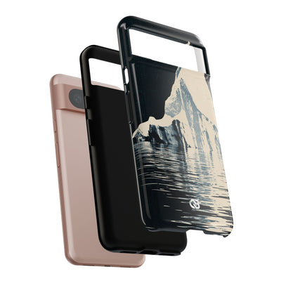 Blue Tough Phone Case for Google Pixel - Frozen Navy Monolith