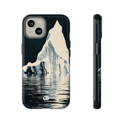 Blue Tough Phone Case for iPhone - Frozen Navy Monolith