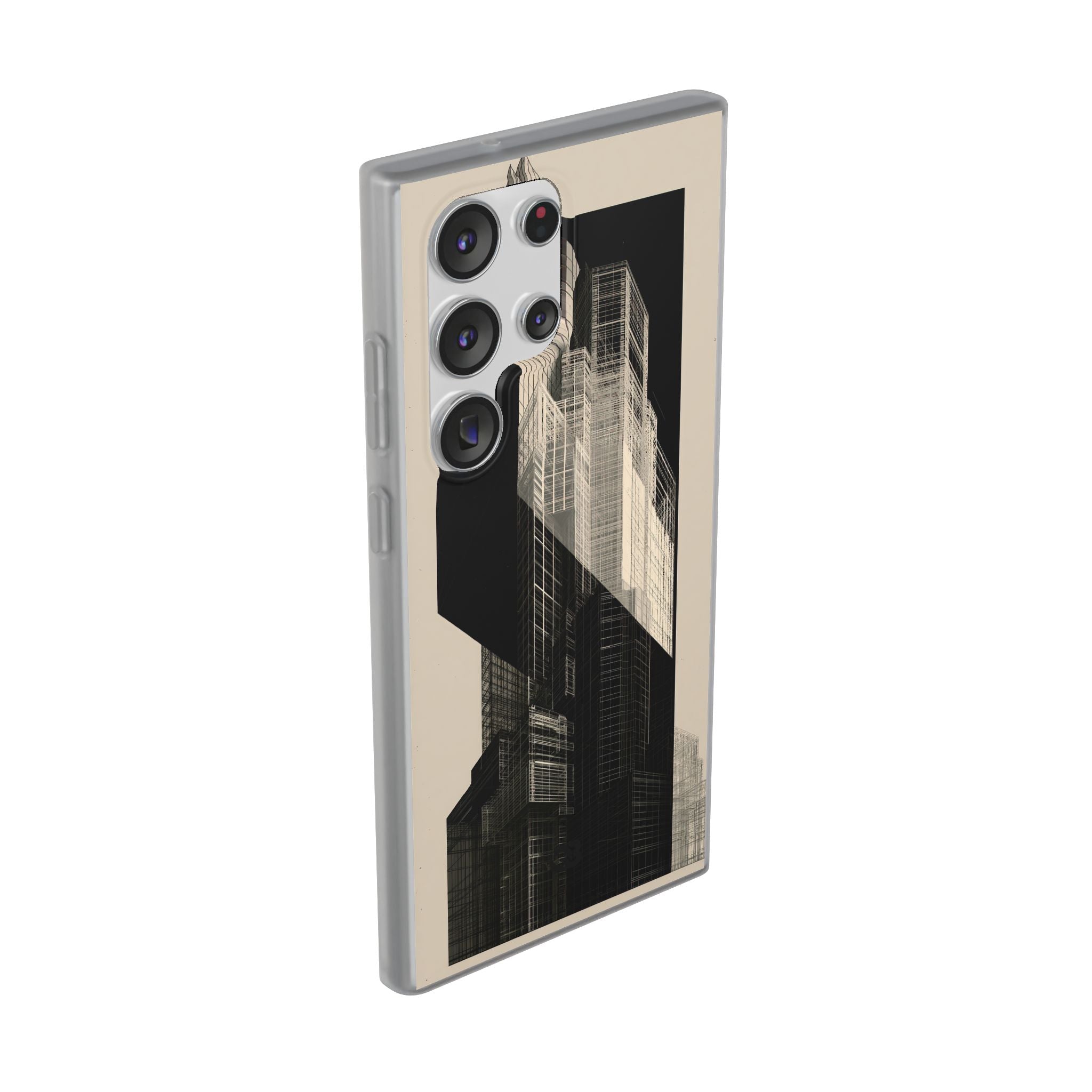 Beige Lite Phone Case for Samsung - Monolith Urban Grid