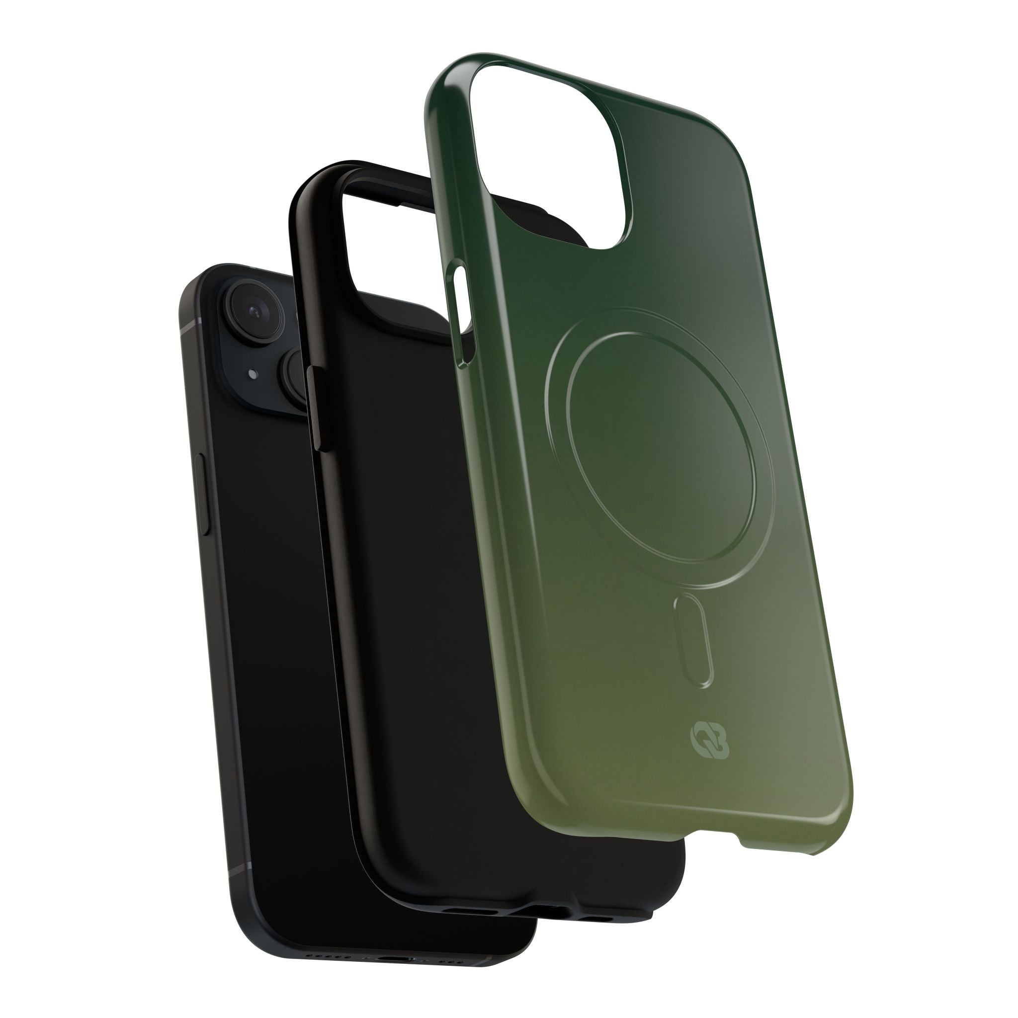 Green Tough 2.0 Magsafe Phone Case for iPhone - Shadow Moss Grain
