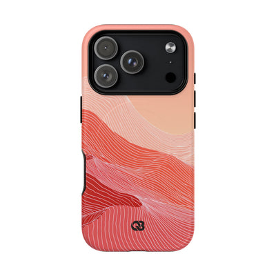 Red Tough 2.0 Magnetic Phone Case for iPhone - Crimson Ridge Contour