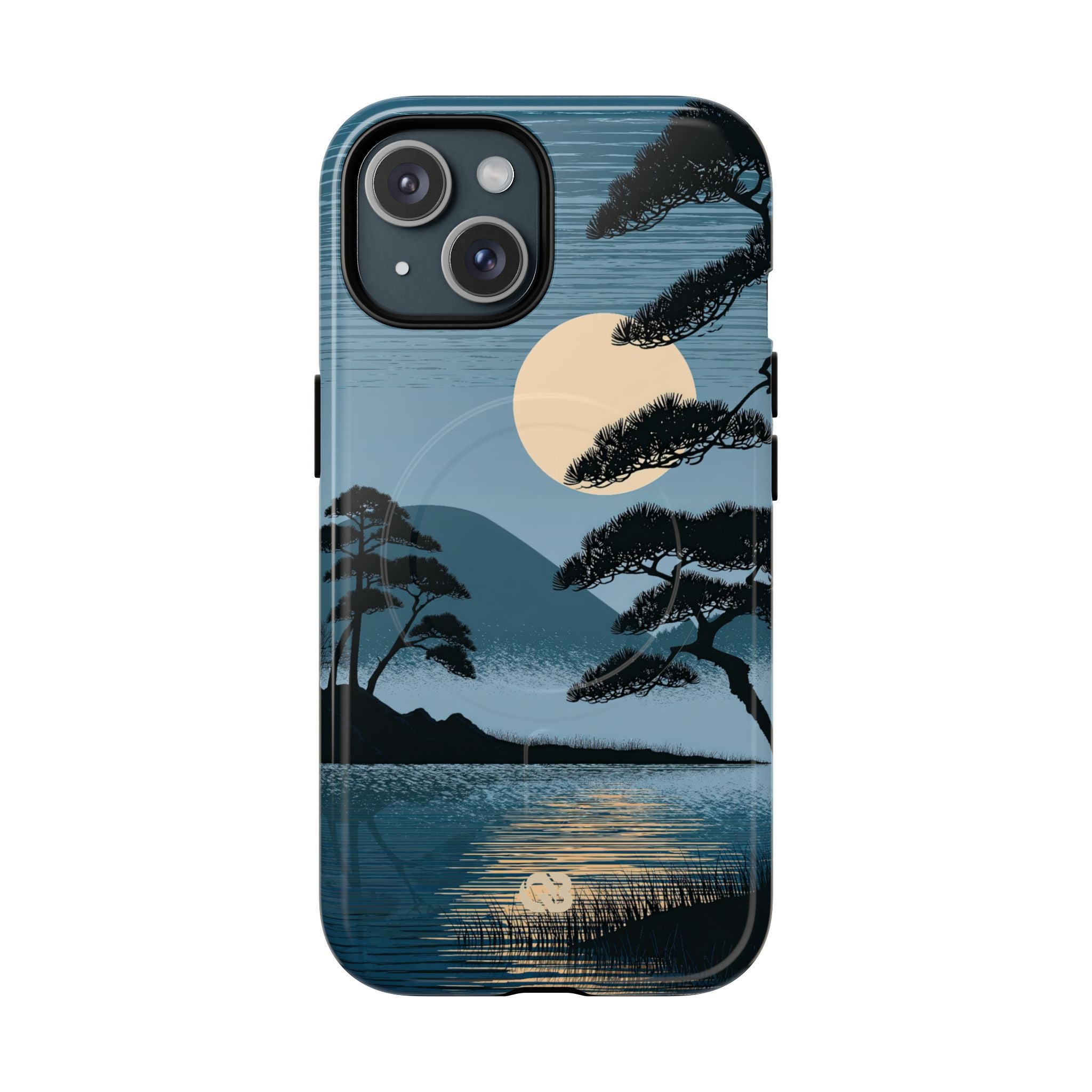 Blue Tough 2.0 Magsafe Phone Case for iPhone - Midnight Kyoto Pine