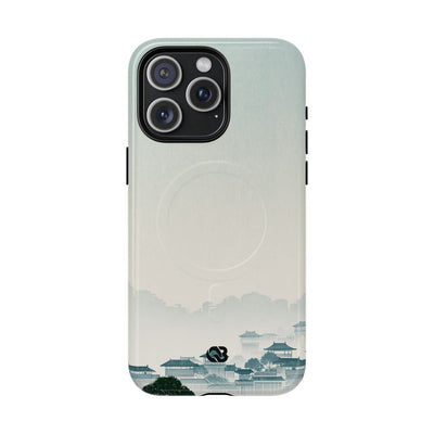 Blue Tough 2.0 Magsafe Phone Case for iPhone - Mist Valley Pagoda