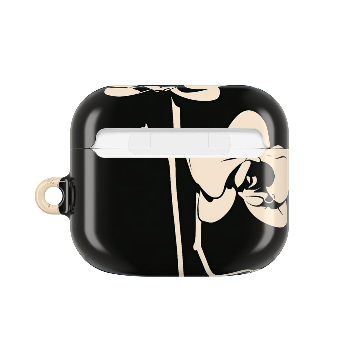 Nocturne Orchid · Hard Case for AirPods & AirPods Pro · Black
