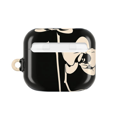 Nocturne Orchid · Hard Case for AirPods & AirPods Pro · Black