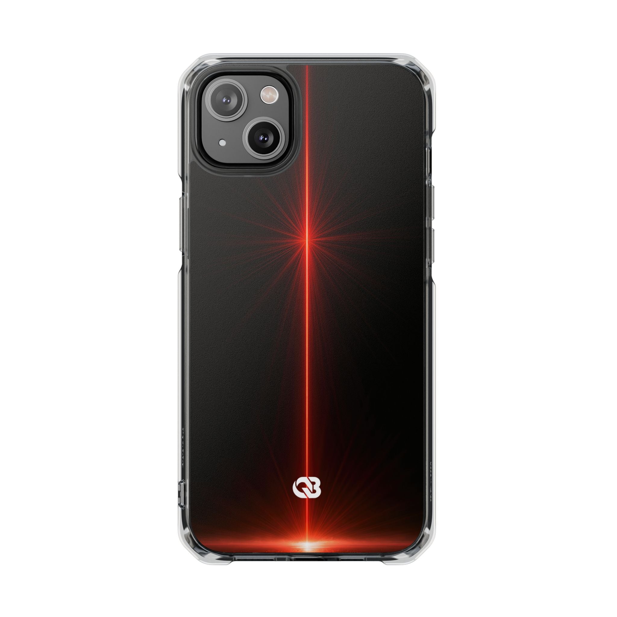 Red Impact MagSafe Phone Case for iPhone - Crimson Flare Vector