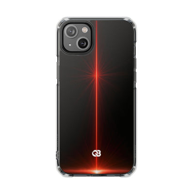 Red Impact MagSafe Phone Case for iPhone - Crimson Flare Vector