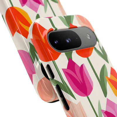 Vibrant Petal Grid · Tough Phone Case for Google Pixel