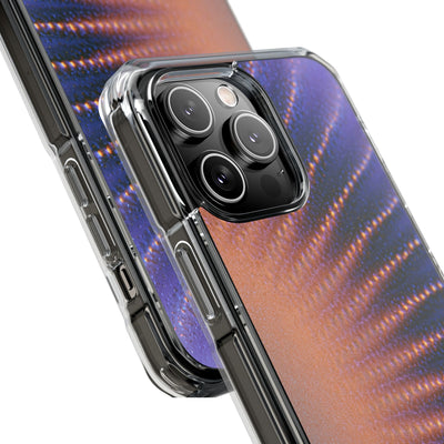 Luminous Aura Burst · Clear Impact Magnetic Phone Case for iPhone · Blue