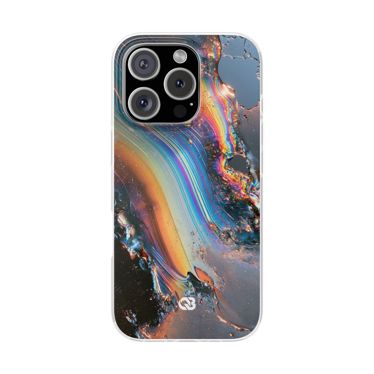 Prismatic Aura Flow · Lite Phone Case for iPhone ·  Blue