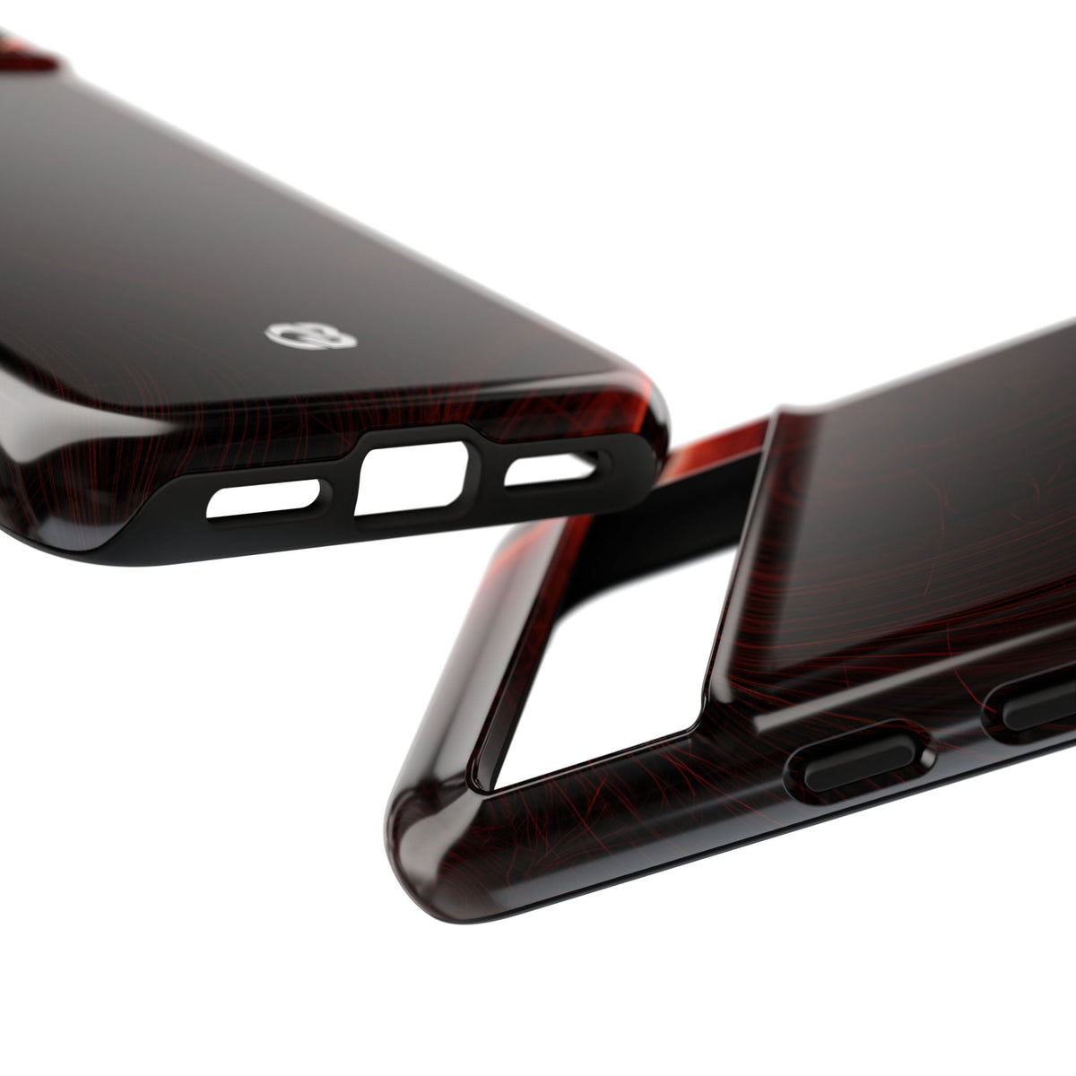 Crimson Solar Orbit · Tough Phone Case for Pixel ·  Red