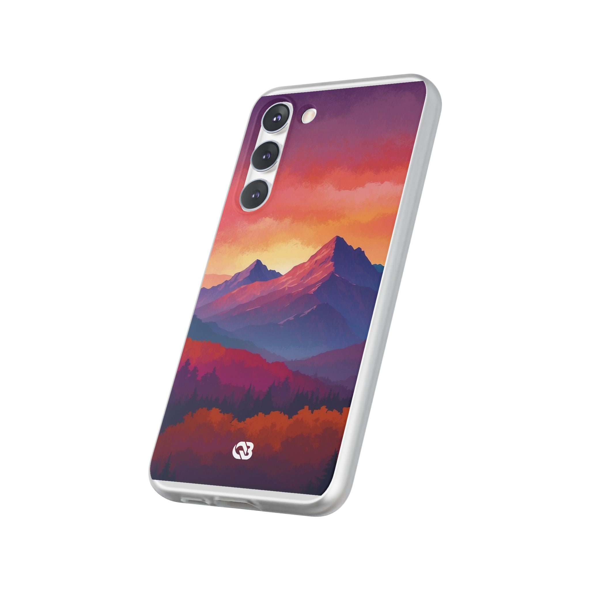 Crimson Mountain Dusk · Soft Handyhülle für Samsung