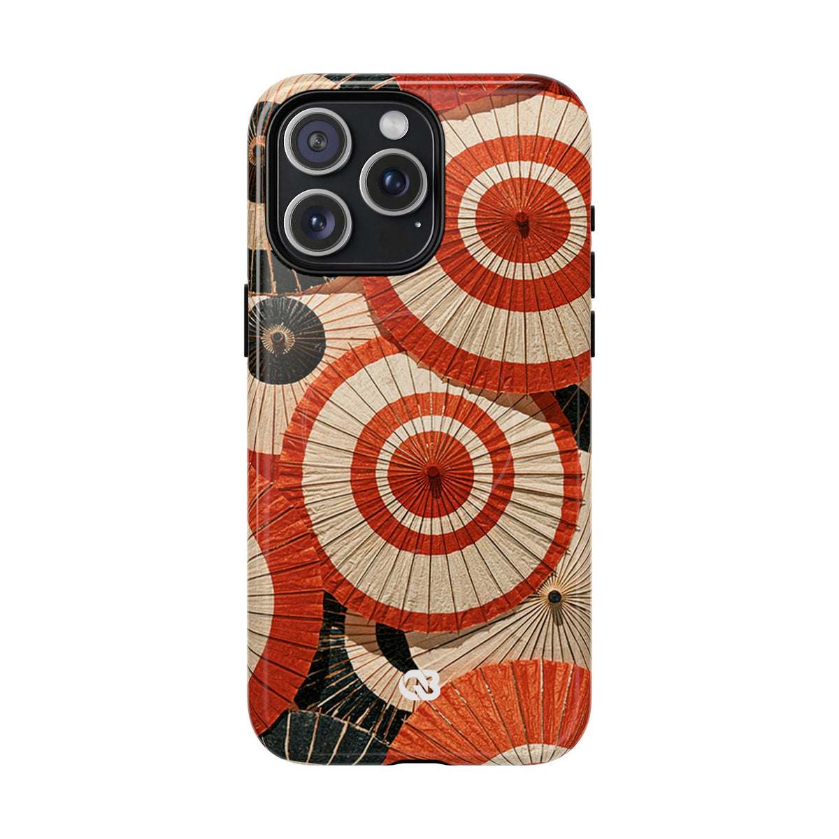 Vermilion Wagasa Motif · Tough 2.0 Magnetic Phone Case for iPhone · Red