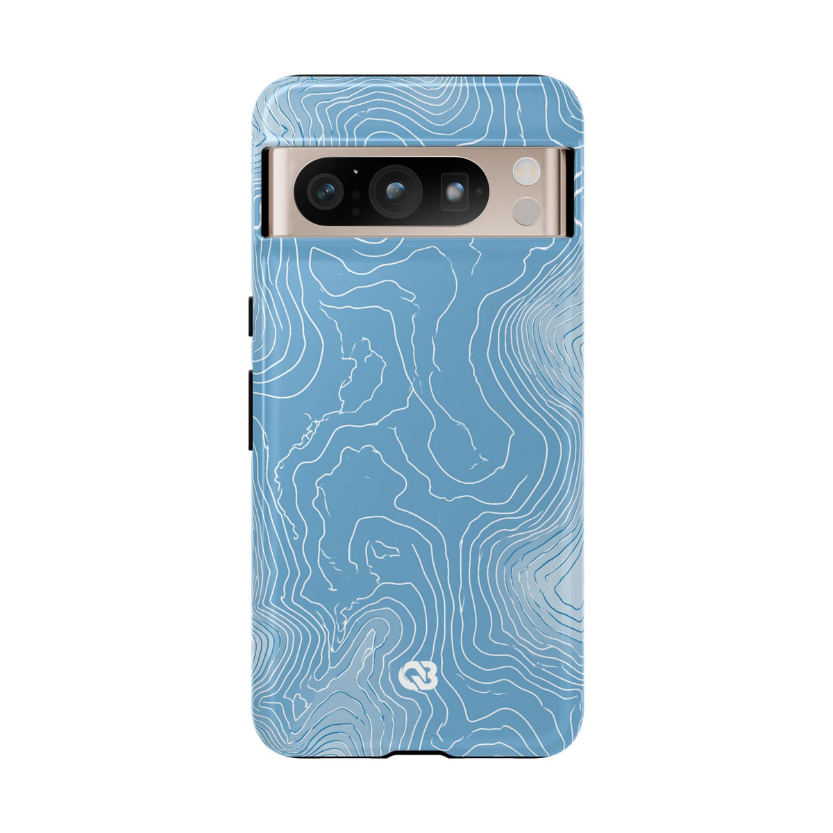 Glacial Basin Topo · Tough Phone Case for Pixel ·  Blue
