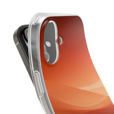 Orange Lite Phone Case for iPhone - Crimson Dune Gradient