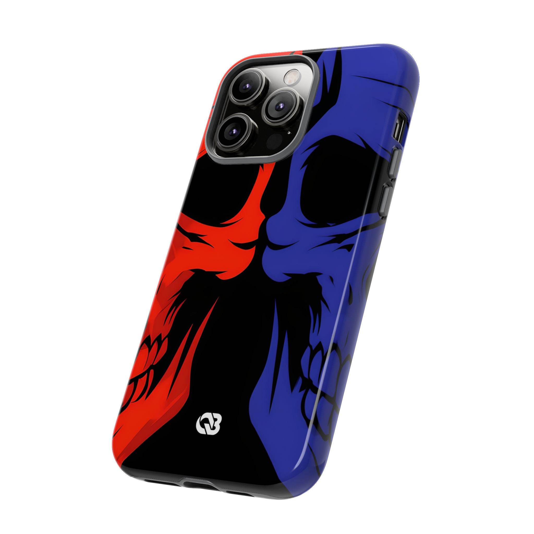 Crimson Cobalt Skulls · Tough Phone Case for iPhone
