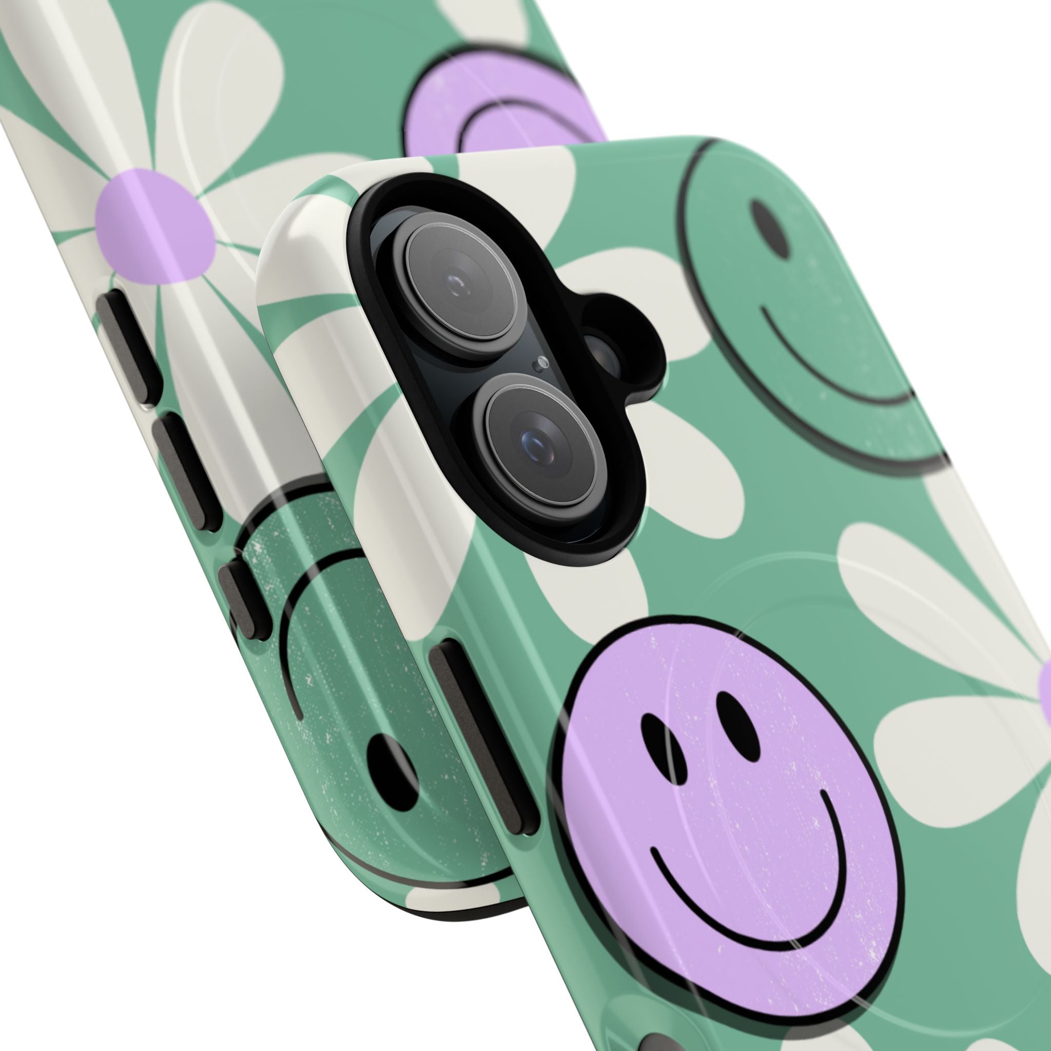 Smiley Daisy Glow iPhone 16 Case - Tough+