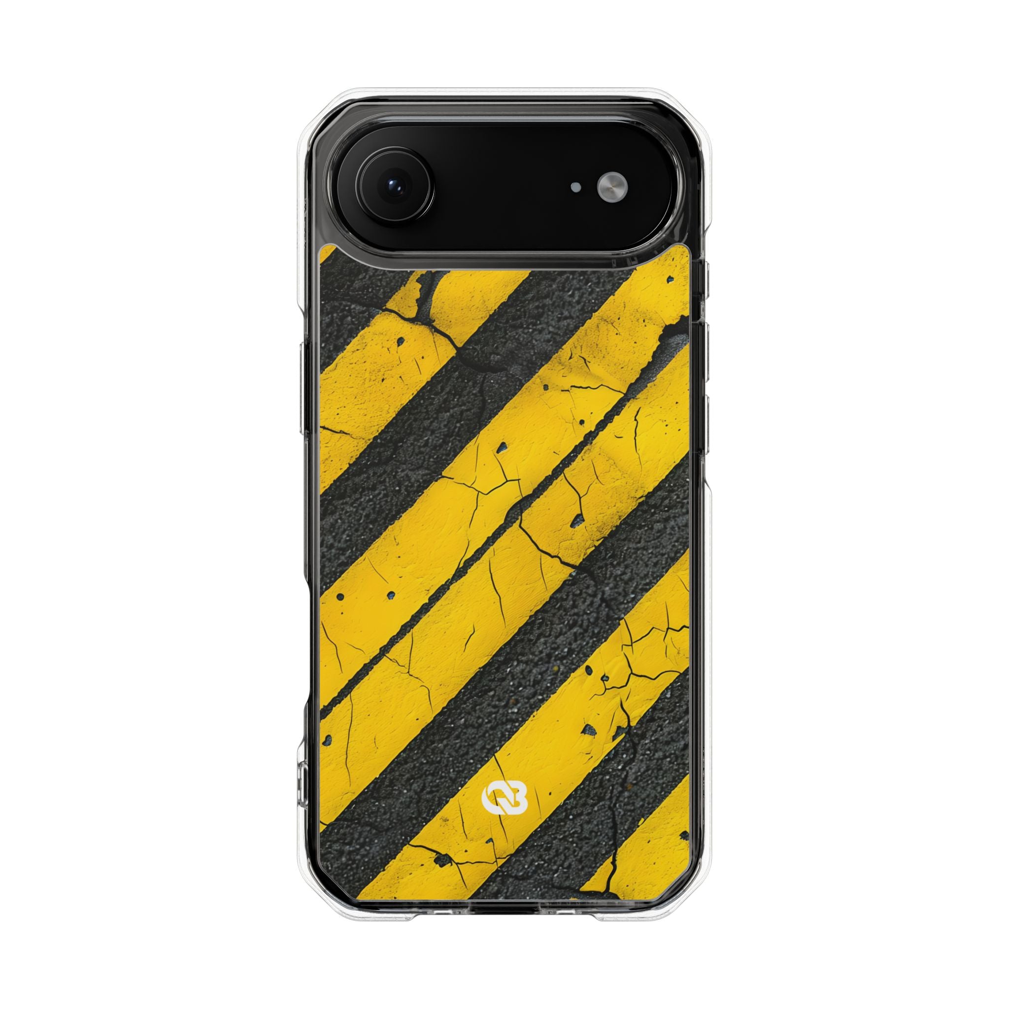 Cracked Hazard Stripes · Impact Telefoncover for iPhone · Magsafe