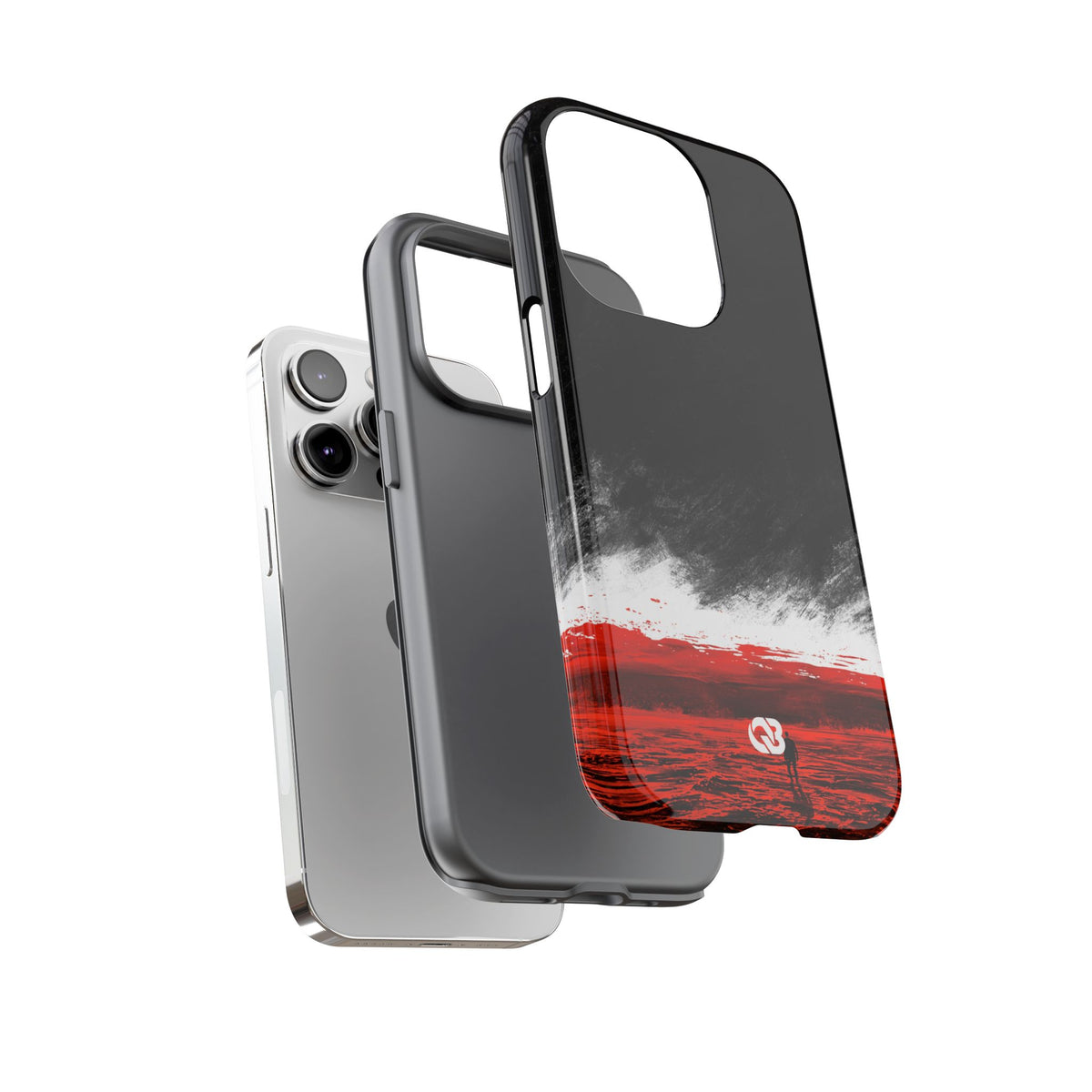 Crimson Horizon · Tough Phone Case for iPhone · Black