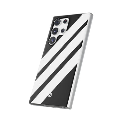 Obsidian White Bars · Soft Phone Case for Samsung