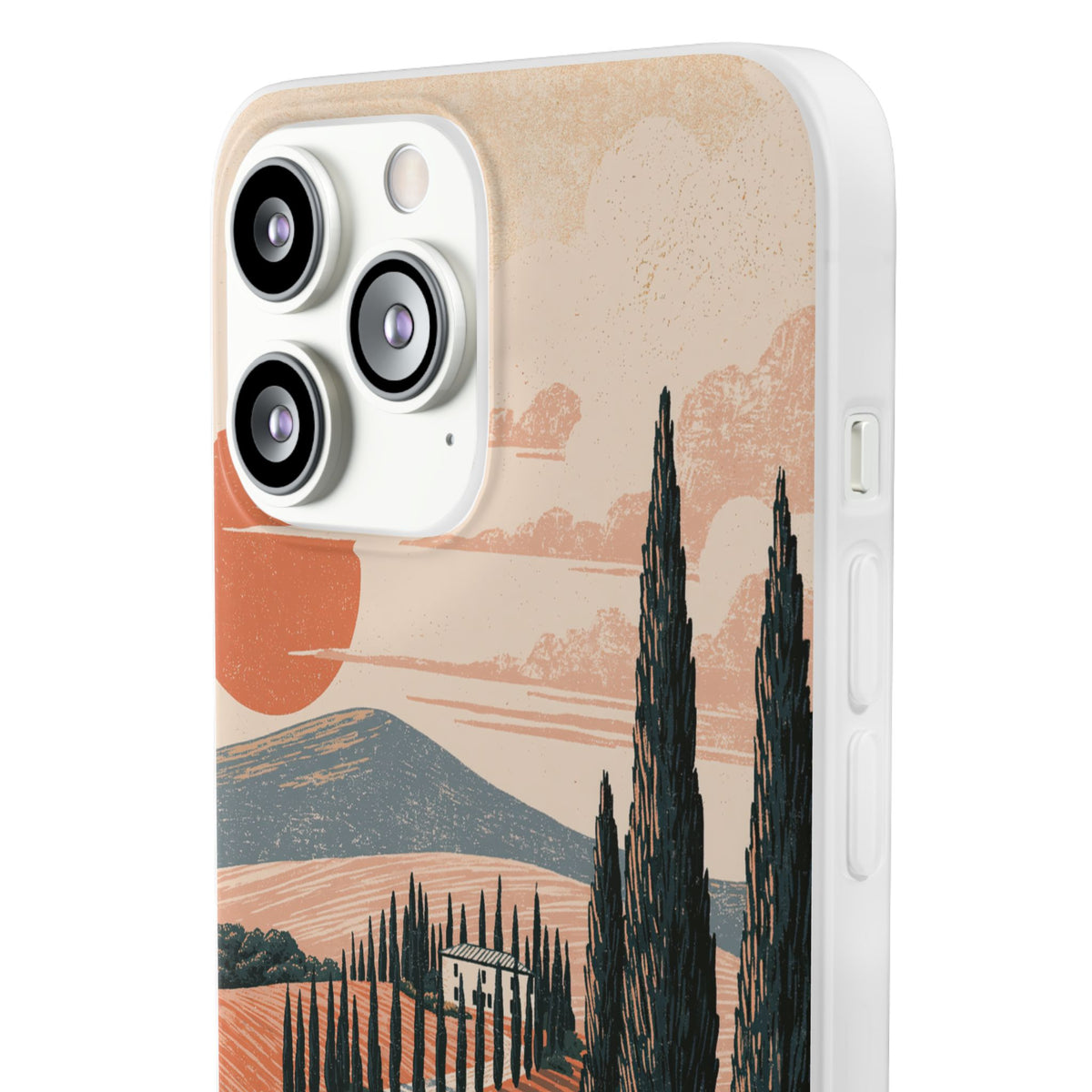 Tuscan Cypress Horizon · Lite Phone Case for iPhone ·  Orange