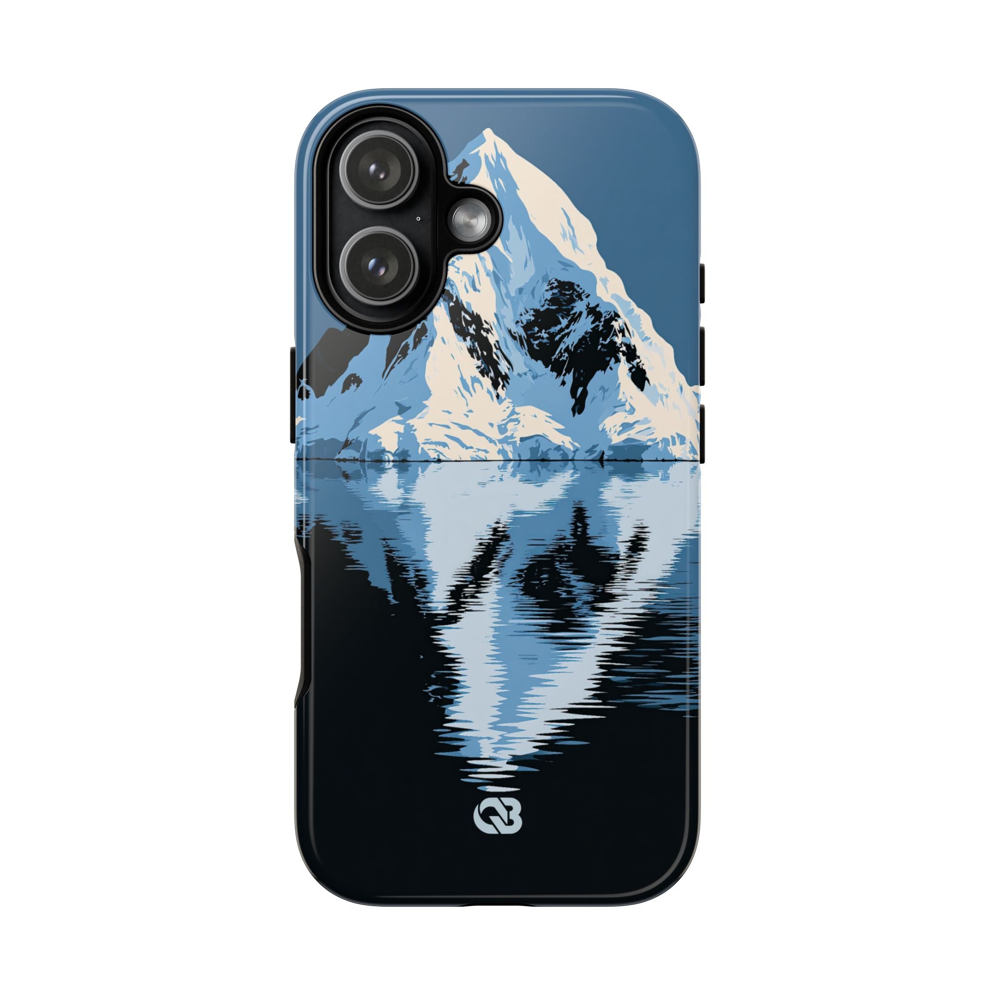 Blue Tough Phone Case for iPhone - Arctic Summit Mirror