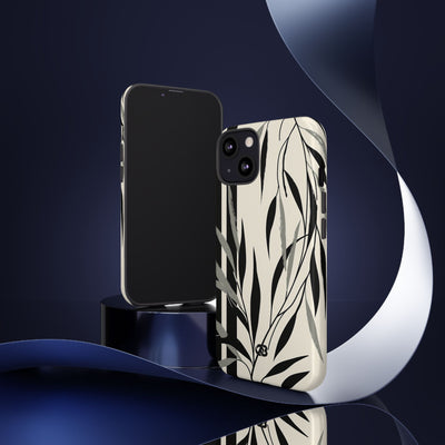 Linear Willow Study · Tough Phone Case for iPhone · Beige