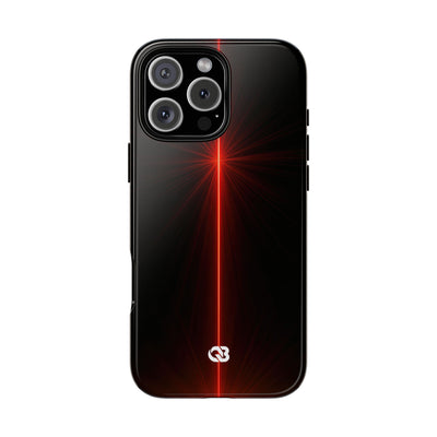 Red Tough Phone Case for iPhone - Crimson Flare Vector