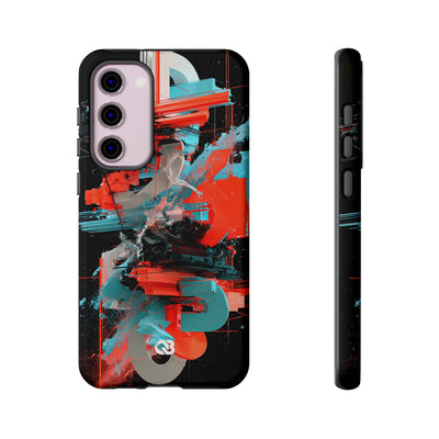 Fragmented Cyber Core · Tough Phone Case for Samsung · Black