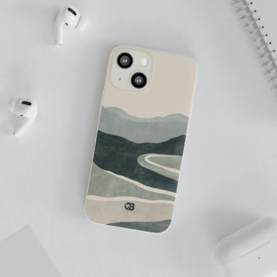 Muted Valley Vista · Lite Phone Case for iPhone ·  Green