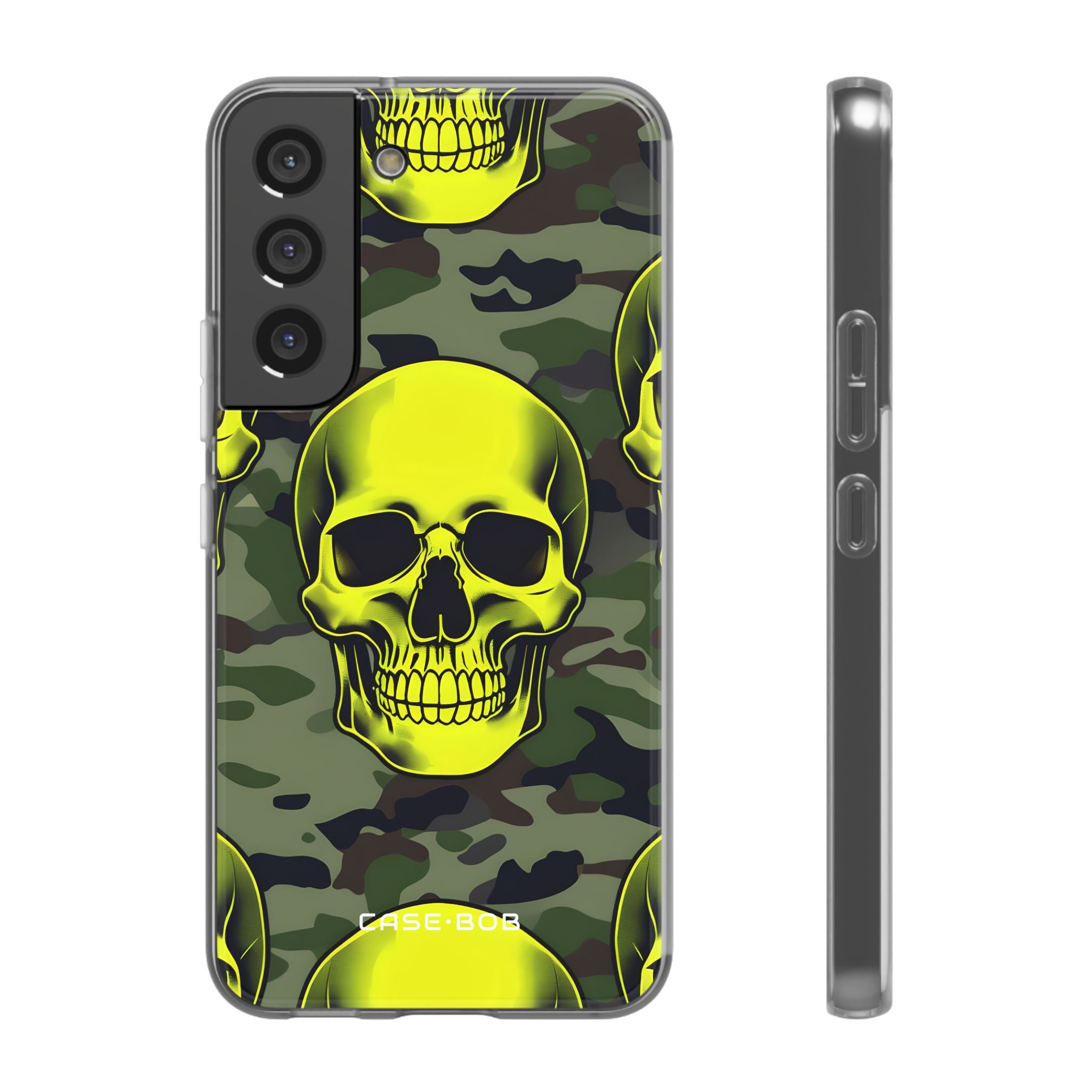 Neon Skull Camo Samsung S22 - Soft