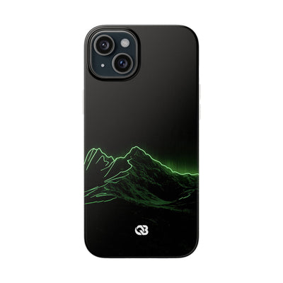 Nordic Mountain Contour · Lite Phone Case for iPhone ·  Black